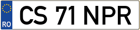 Trailer License Plate